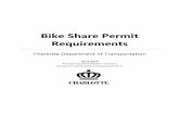 Bike Share Permit Requirements - City of Charlottecharlottenc.gov/Transportation/Programs/Documents/... · All changes to the previous Bike Share Permit Requirements are tracked ...