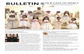 BULLETIN OUR LADY OF .BULLETIN OUR LADY OF MERCY April 23, 2017 â€¢ Sunday of Divine Mercy From the