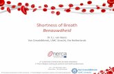 Shortness of Breath Benauwdheid - Enerca · Shortness of Breath Benauwdheid Dr. E.J. van Beers Van Creveldkliniek, UMC Utrecht, the Netherlands . 6th European Symposium on Rare Anaemias