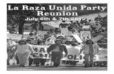 La Raza Unida Party Reunion · 2012-07-07 · Page 2 La Raza Unida Party Reunion Program Book - 2012 ... Hector Tijerina Marisa Cano La Voz de Austin is a monthly publication. ...