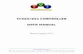 TC553/852 Controller User's Manual - TVI Electronics · TC553/852 CONTROLLER USER MANUAL ... (including disassembly and reassembly), ... an ATMEGA16 microcontroller and external AT24C512