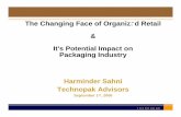 The Changing Face of Organized Retail It's Potential ...· Packaging Industry Harminder Sahni Technopak