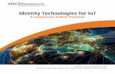 Identity Technologies for IoT - Intel · Identity Technologies for IoT A Comparison of Best Practices Exclusive License to Distribute: Intel By Steve Hoffenberg, Director, with …