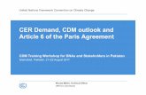 CER Demand, CDM outlook and Article 6 of the Paris … · CER Demand, CDM outlook and Article 6 of the Paris Agreement ... passed law allowing fuel producers and ... A total of 1.4