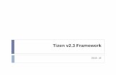 Tizen v2.3 Framework · The Main performance and optimization features ... Wi-Fi, 3G, etc. ... Tizen v2.3 Native Framework 29