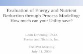 Evaluation of Energy and Nutrient Reduction through ... · Evaluation of Energy and Nutrient Reduction through Process Modeling: ... effluent solids, sludge blankets. Influent Characterization