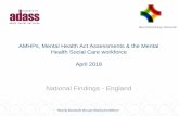 AMHPs, Mental Health Act Assessments & the Mental … · Raising Standards through Sharing Excellence AMHPs, Mental Health Act Assessments & the Mental Health Social Care workforce