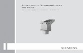 Siemens Milltronics The Probe ultrasonic transmitter …€¦ · Ultrasonic Transmitters ... accompanied by a clarification of the level of caution to be ... Siemens Milltronics The