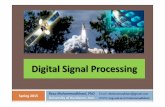 Digital Signal Processing - uok.ac.ireng.uok.ac.ir/mohammadkhani/courses/DSP/L1-Introduction.pdf · Course Details 2 Objectives: Establish a background in Digital Signal Processing