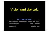 Prof Bruce Evans - DysTalk · Prof Bruce Evans BSc (Hons) PhD FCOptom DipCLP DipOrth FAAO FBCLA Director of Research Institute of Optometry Visiting Professor City University Private