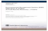 Environmental Management System (EMS) Objectives …prod.sandia.gov/techlib/access-control.cgi/2013/131762.pdf · SANDIA REPORT SAND2013-1762 Unlimited Release Printed February 2013