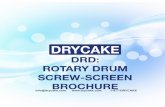 DRD: ROTARY DRUM SCREW-SCREEN DRD BROCH · DRD: ROTARY DRUM SCREW-SCREEN BROCHURE info@