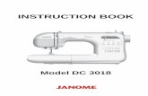 INSTRUCTION BOOK - Janome America: World's Easiest Sewing ... · Return this sewing machine to the nearest authorized dealer or service center for examination, repair, electrical