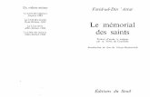Le memorial des saints - Sufism.irsufism.ir/books/download/french/attar-fr/le-memorial-des-saints.pdf · ISBN 2-02-0044684. ÉDITIONS DU SEU1t„ 1976. ... percevoir qu'un reflet
