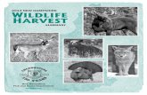 WILDLIFE ARVEST · total and sex-specific deer harvest for the 1960-2014 hunting seasons ... summary of nh moose lottery and harvest ... the early 1980s.