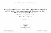 Development of an Open-Source API for Augmented Reality ...624094/FULLTEXT01.pdf · LiU-ITN-TEK-A--11/005--SE Development of an Open-Source API for Augmented Reality for the Android