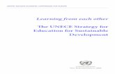 UNITED NATIONS ECONOMIC COMMISSION FOR EUROPE · D. Integrating ESD in the curriculum ... UNECE United Nations Economic Commission for Europe ... cators through the pilot testing