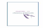 CHAPTER – III Chemistry of Pyrazoles - Shodhgangashodhganga.inflibnet.ac.in/bitstream/10603/62280/5/chapter 3.pdf · CHAPTER – III CHEMISTRY OF PYRAZOLES 3.1.0 Introduction: Pyrazoles