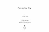 Parametric BIM - Building Information Modelling in …bimsg.org/wp-content/uploads/2016/06/patrick_janssen_parametric... · • Houdini. Killian Roof. What is parametric modelling?
