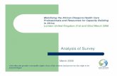 Analysis of Survey - iom.int · RUSSIAN FEDERATION PORTUGAL PAKISTAN NORWAY UGANDA ... Clinical Nursing ... ability to role-model young Africans home