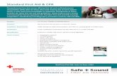 Standard First Aid & CPRlearnfirstaid.ca/.../Red-Cross-Standard-First-Aid-CPR...fact-sheet.pdf · Standard First Aid & CPR Comprehensive two-day course offering first aid and cardiopulmonary
