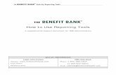 THE BENEFIT BANK - TBB-NCtbb-nc.org/wp-content/uploads/2012/08/TBB-Reporting-Guide.pdf · THE BENEFIT BANK® Activity Reporting Tools THE BENEFIT BANK® How to Use Reporting Tools