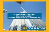 Common Element Construction Performance Guidelines · C Common Element Construction Performance Guidelines ... Engineering Michael Steele, ... C Common Element Construction Performance