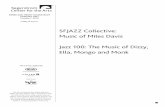 SFJAZZ Collective: Music of Miles Davis Jazz 100: … · SFJAZZ Collective: Music of Miles Davis Jazz 100: ... Miles Davis & Original Compositions Miguel Zenón ... Stefon Harris,
