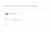 Devils Lake Shoreline Erosion Study · Devils Lake Shoreline Erosion Study - 2 - | P a g e summer than would otherwise occur. ... (.ppt) slides, in Adobe (.pdf), and .mov formats
