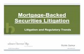 Mortgage-Backed Securities Litigation€¦ · © 2012 Ulmer & Berne  Repurchase Cases In repurchase cases, ... © 2012 Ulmer & Berne  Civil Actions Brought By the Government