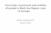 Free trade, investment and mobility of people in … · Free trade, investment and mobility of people in Black Sea Region: ... factor – not trade influencing GDP growth . ... entrepreneurial
