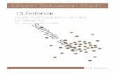 Johann Sebastian Bach - Influx Sheet Music · Full Score sample score. sample score. 15 Sinfonias (3-part inventions) BWV 787-801 for String Trio ... Johann Sebastian Bach (1685-1750)