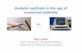 Analytic methods in the age of numerical relativityastro.cornell.edu/~favata/talks/colloq/favata-olemisstalk.pdf · Analytic methods in the age of numerical relativity vs. Marc Favata