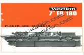 PLANER AND MOULDER - Wadkin - Woodworking … FB 180 Planer Moulder.pdf · Leaflet No. 1059 2 British Standard C~ 12.84 PLANER AND MOULDER / t  info@wadkin.com