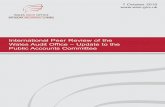 International Peer Review of the Wales Audit Office · International Peer Review of the ... The Wales Audit Office is taking a key role in the co-ordination of work with other ...
