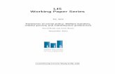 LIS Working Paper Series · LIS Working Paper Series Luxembourg Income Study ... a wedge between the short-term material interests of the poor and those of the ... (Brooks and Manza