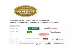 Entry & Harvest Rules - Foundation · National Wheat Yield Contest 2018 Contest - Entry & Harvest Rules Sponsors Level V ...