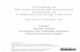 Proceedings of The Third Asian-Pacific International ... · The Third Asian-Pacific International Symposium on Combustion and Energy Utilization Hong Kong 11-15 December, 1995 ...