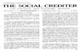 FOR POLITICAL AND ECONOMIC REALISM - alor.org Social Crediter/Volume 16/The Social Crediter Vol... · Page 2 THE SOCIAL CREDITER Saturday, June 1, 1946. problem?" -Mrs. Clare BootheLuce;in