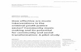 How effective are music interventions in the criminal … · How effective are music interventions in the criminal youth justice sector? Community music making and its potential for