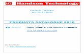 Open Source Electronics Platform  · Handson Technology Products Catalogue July 2018 Edition PRODUCTS CATALOGUE 2018 Open Source Electronics Platform  Our Local Outlet: