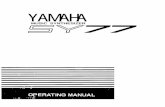 YAMAHA - Christopher Arndt - Operating Manual... · Move clock 10. Copy measure 11. Erase measure ... Waves Transients Other Drumset ... Thank you for purchasing the Yamaha SY77 digital