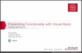 Expanding Functionality with Visual Basic - … the functionality of... · Synopsis - Whenever a digital tag in the controller goes high I would like a display to open on my View