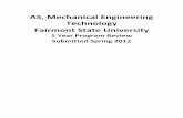 AS, Mechanical Engineering Technology Fairmont State ... · The study of force systems that act on rigid bodies ... steady flow of incompressible fluids ... steady flow of compressible