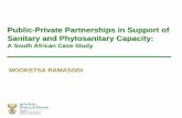 Public-Private Partnerships in Support of Sanitary … · Public-Private Partnerships in Support of Sanitary and Phytosanitary Capacity: ... policy and systems we have established