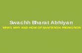 Swachh Bharat Abhiyan Administration/Municipal... · Swachh Bharat Abhiyan WHAT, WHY AND HOW OF SANITATION PROMOTION . What is Swachh bharat Abhiyan ? Check your state status ...