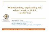 Manufacturing, engineering and related services … · Manufacturing, Engineering and related Services ... Impact of Economy on Skills ... (as peer reviewer)