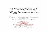 Principles of Righteou sness - ouosu.com · Principles of R ighteousness Finney’s Lessons on Romans Volume I Charles Grandison Finney With Commentary from Henry Cowles Th e Longer