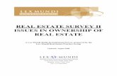 REAL ESTATE SURVEY II ISSUES IN OWNERSHIP …€¦ · REAL ESTATE SURVEY II. ISSUES IN OWNERSHIP OF REAL ESTATE . ... A complete list of multi-jurisdictional surveys can be ... performed