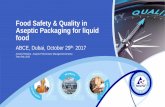 Food Safety & Quality in Aseptic Packaging for liquid food · Some real life results of Tetra Pak’s DQSS toolkit CONSUMER COMPLAINTS # OF UN/STERILITIES TIME FOR TROUBLE SHOOTING